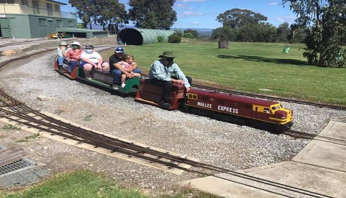 Enjoy a ride at Tamworth Miniature Railway Station.