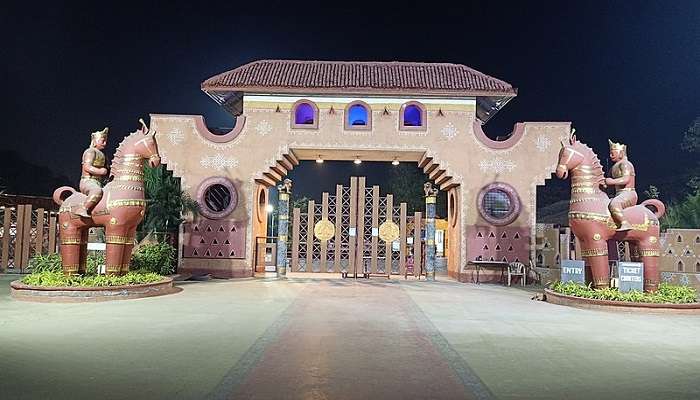 Entrance of Shilparamam, place to visit near Charminar Hyderabad