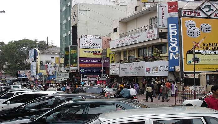 Different types of shops you find in Commercial Street of Shivaji Nagar