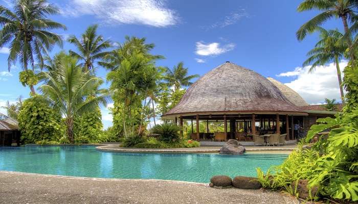 Swimming Pool area of a resort