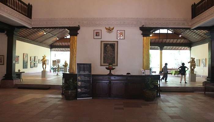 Inside view of the Agung Rai Museum of Art 