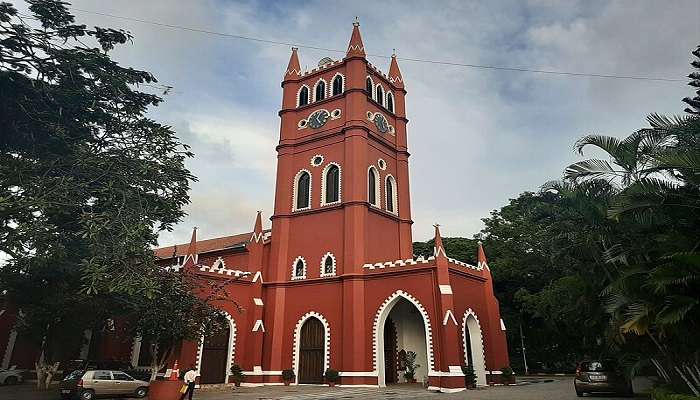 Entrance view of St. Andrew's Church in shivaji nagar agra