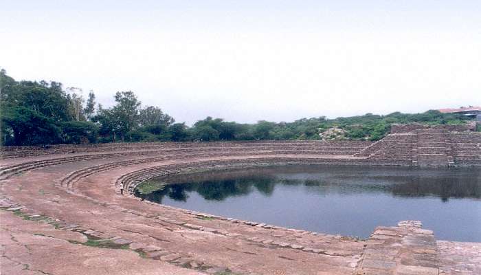 The ancient Surajkund reservoir is quite an interesting historical site.