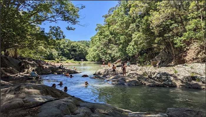 Currumbin Rock Pools to do swimming. 