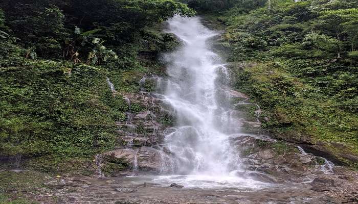 The beautiful Rimbi waterfall, near Biksthang in Sikkim.