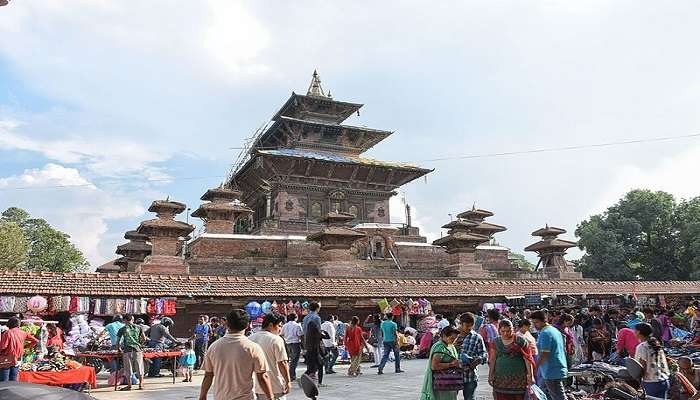 The famous Taleju Temple is always surrounded by devotees.