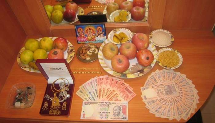 Offerings to the God on Tamil New Year