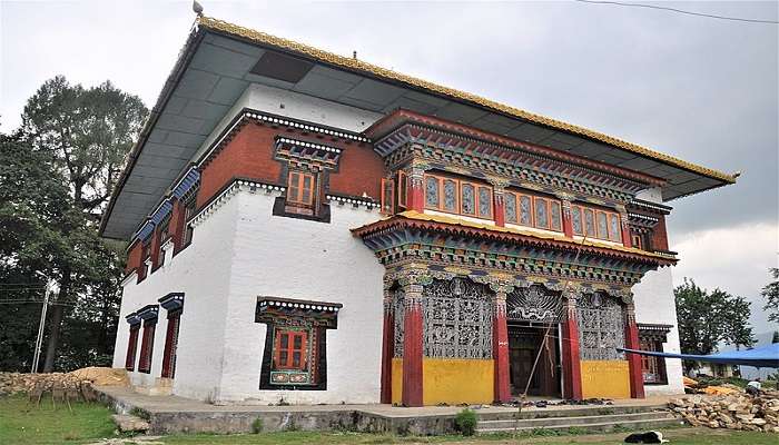 The complex of Tashiding Monastery with stunning architecture in Yuksom