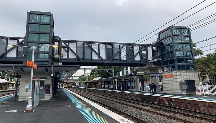 Footbridge at Erskineville Station