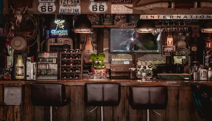 Enjoy your drinks in the spacious beer garden