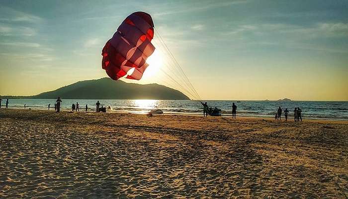 A Calm Rabindranath Tagore Beach in Karwar.