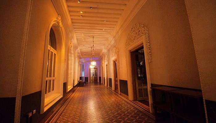 Corridors of the Taj Falaknuma Palace