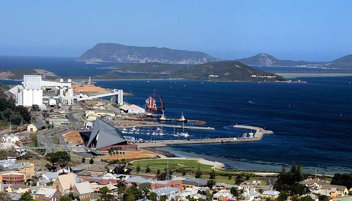 A breathtaking view of Port of Albany