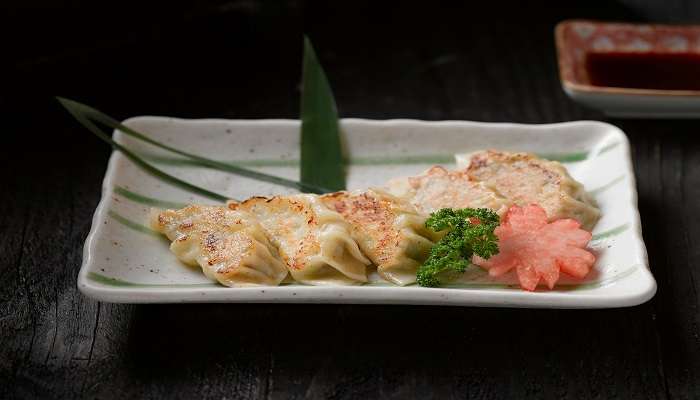 Savoring mouth-watering Dumplings at Toscano Restaurant, one of the notable restaurants near Cubbon Park