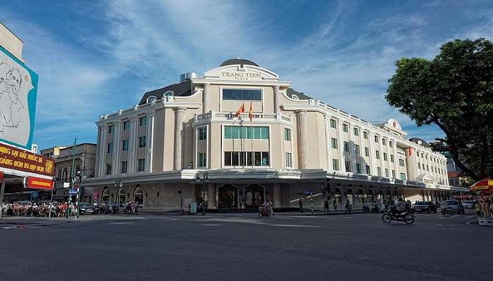 Trang Tien Plaza in broad daylight, the best Shopping mall in hanoi.