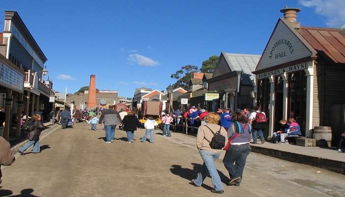 A view of the Sovereign Hill in Ballarat, Australia