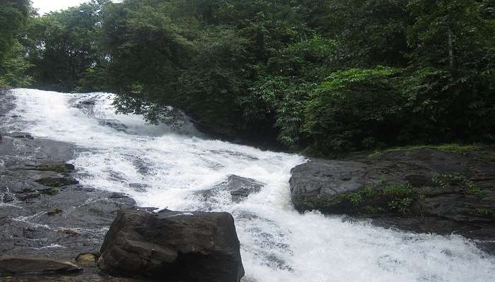 The beautiful Urulanthanni waterfalls in Kothamangalam