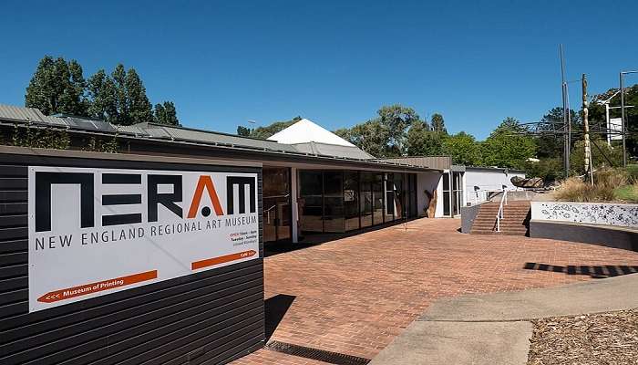 A view of the entrance to NERAM, one of the top things to do in armidale.