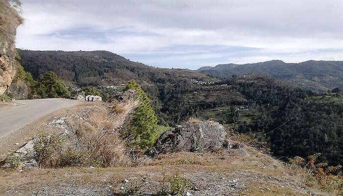 Dharchula is covered in a thick blanket of snow but with clear skies and crisp air 