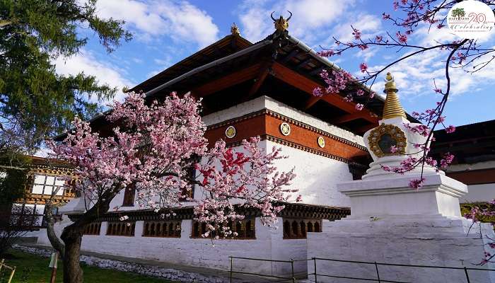 Painting on the walls of Kyichu Lhakhang in Paro Valley Bhutan.