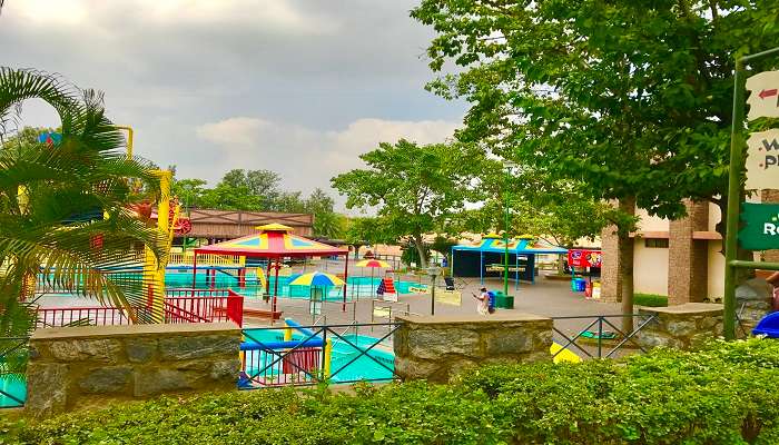 Amazing view of Wonderla Amusement Park near Manchanabele Dam