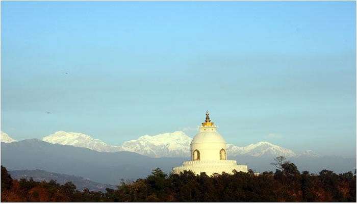 World Peace Pagoda in Pokhara.