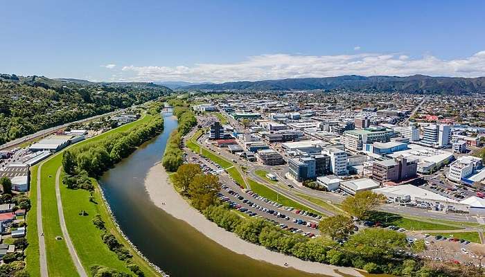 Lower Hutt 2024 aerial shot