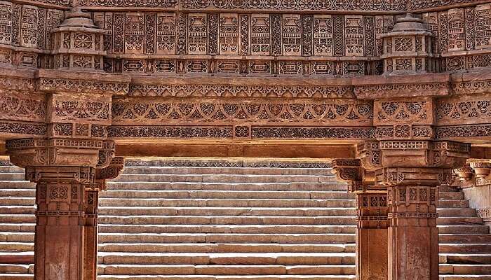 Adalaj Stepwell, an ancient site near Sidi Bashir Mosque.