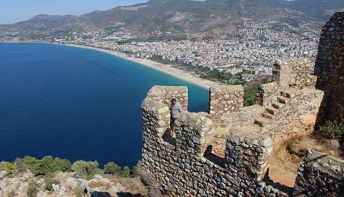 Alanya Castle overlooking the Mediterranean Sea