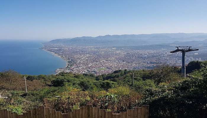 A view of Boztepe Hill in Ordu.