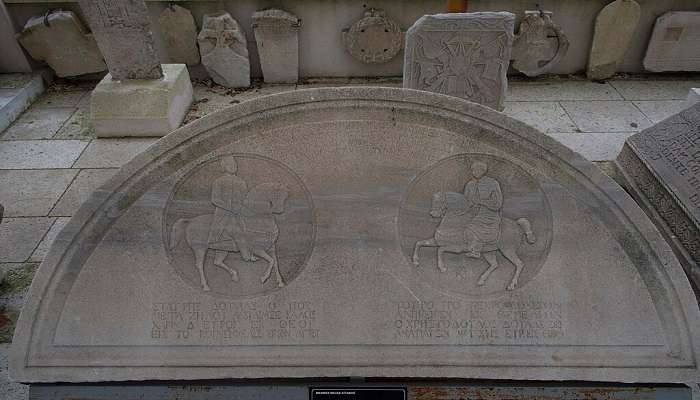 Marble gravestone in Edirne Museum.