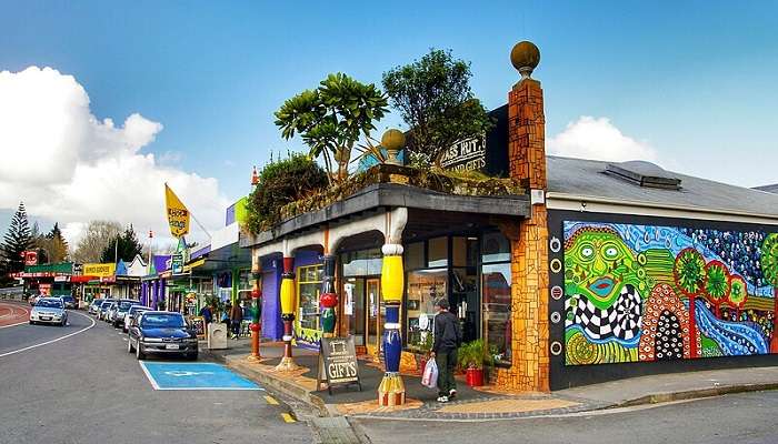 The Kawakawa Bay is extremely colourful and beautiful.