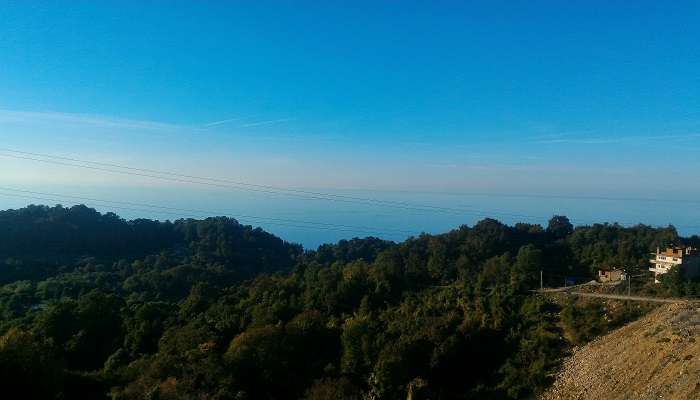 A breathtaking aerial view of Kozlu coastline in Zonguldak.