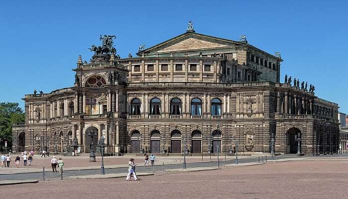 Visiting the world-famous Semper Opera house