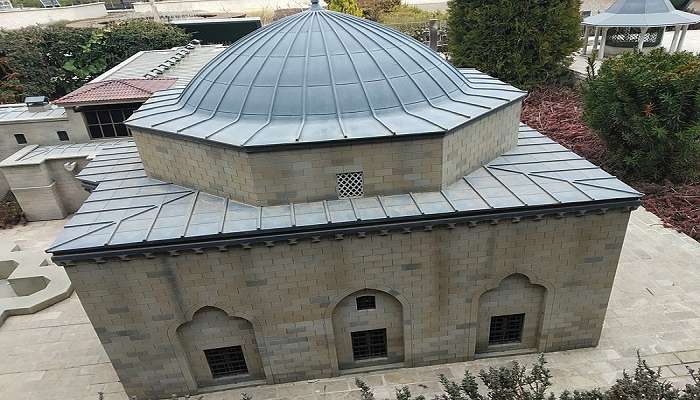 The model of the Şanlıurfa Mevlevihane located in the garden of the Konya Panorama Museum.