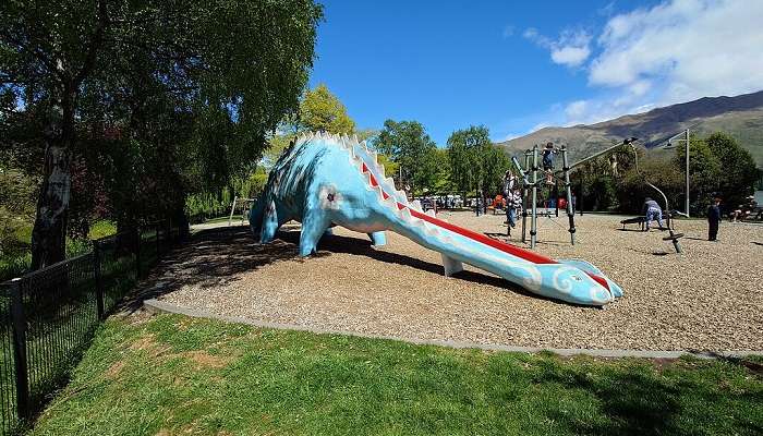 A Dinosaur slide in Wänaka