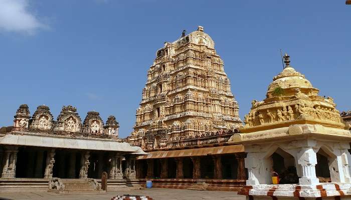  View of the famous Virupaksha Temple