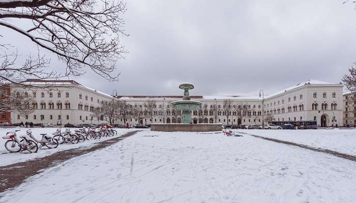 Chutes de neige à Munich