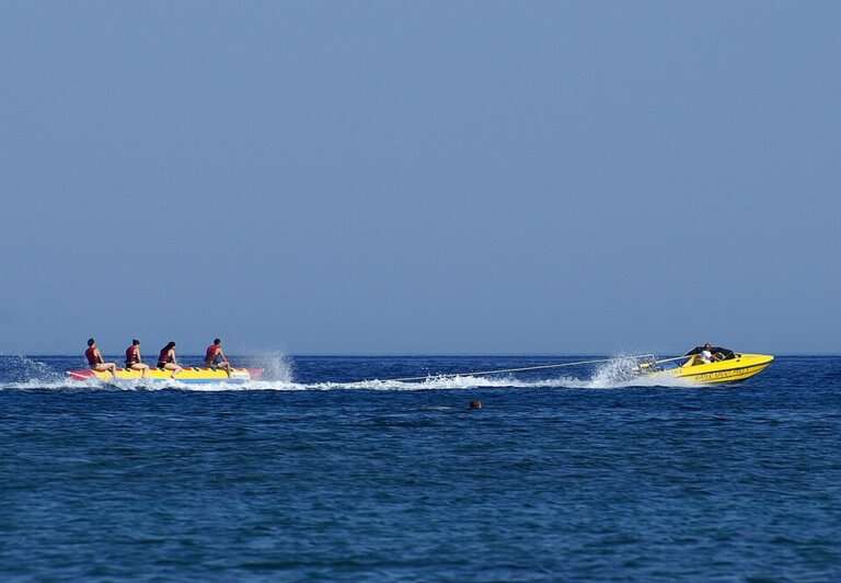 Banana Boat Rides - the group laugh