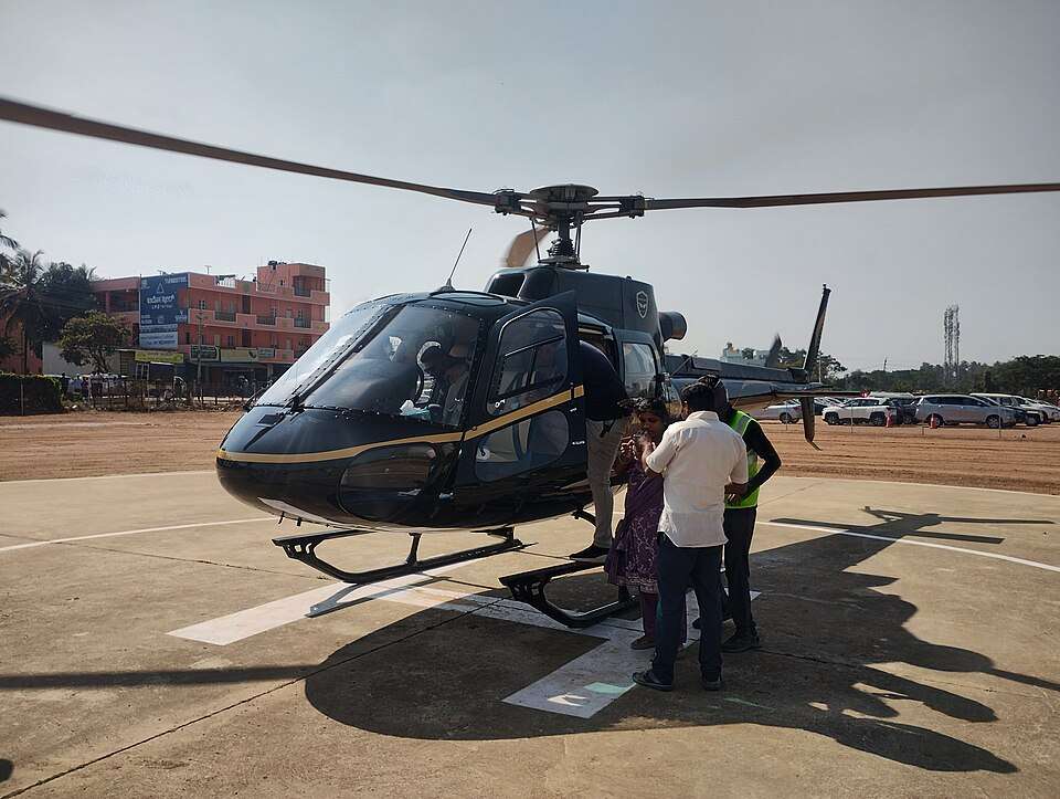 helicopter for Little Andaman