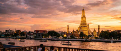 Thailand — culture scene, Thailand at golden hour