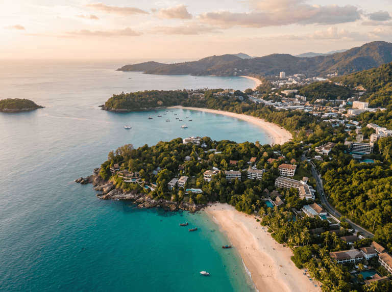 The Big Buddha on Nakkerd Hill above Patong Bay, Phuket, Thailand