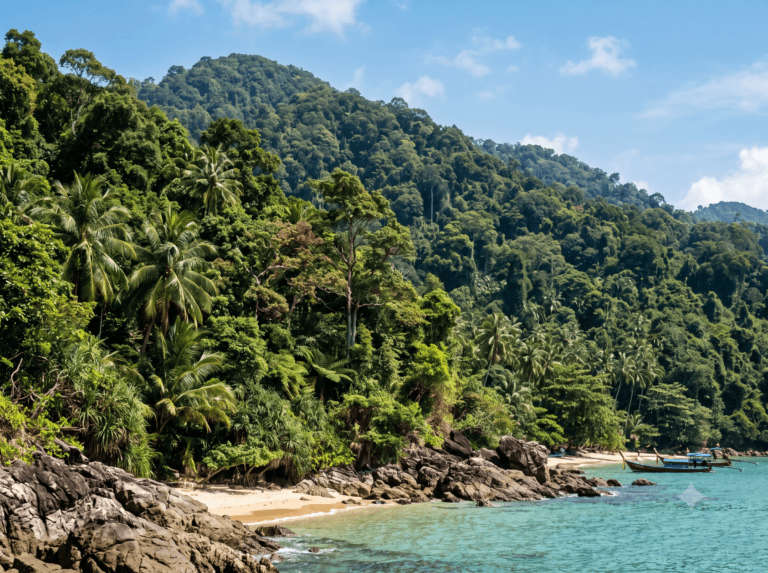 Koh Chang, jungle and beach near Cambodia