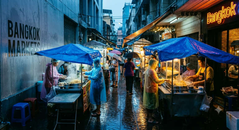 The Dynamic City Rain Bangkok Markets