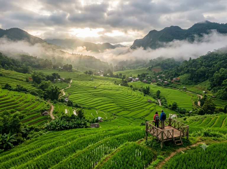 The Greenest Rice Paddies of Pai Valley