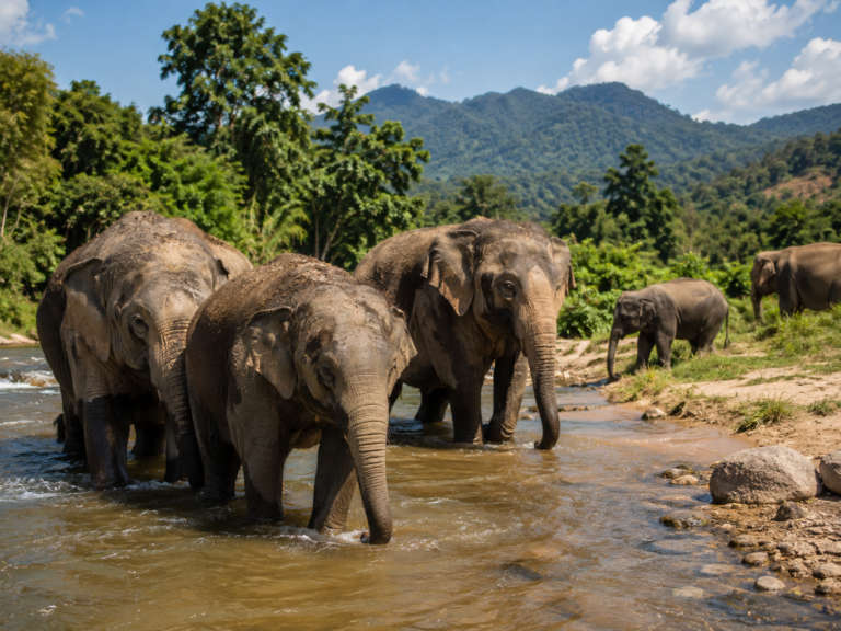 The most iconic landmark or viewpoint, Burm and Emily’s Elephant Sanctuary (BEES), Chiang Mai, Thailand