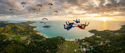 Skydiving in Thailand