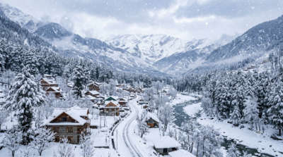 snowfall in Manali