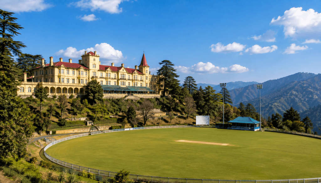 Chail Palace And The Chail Cricket Ground