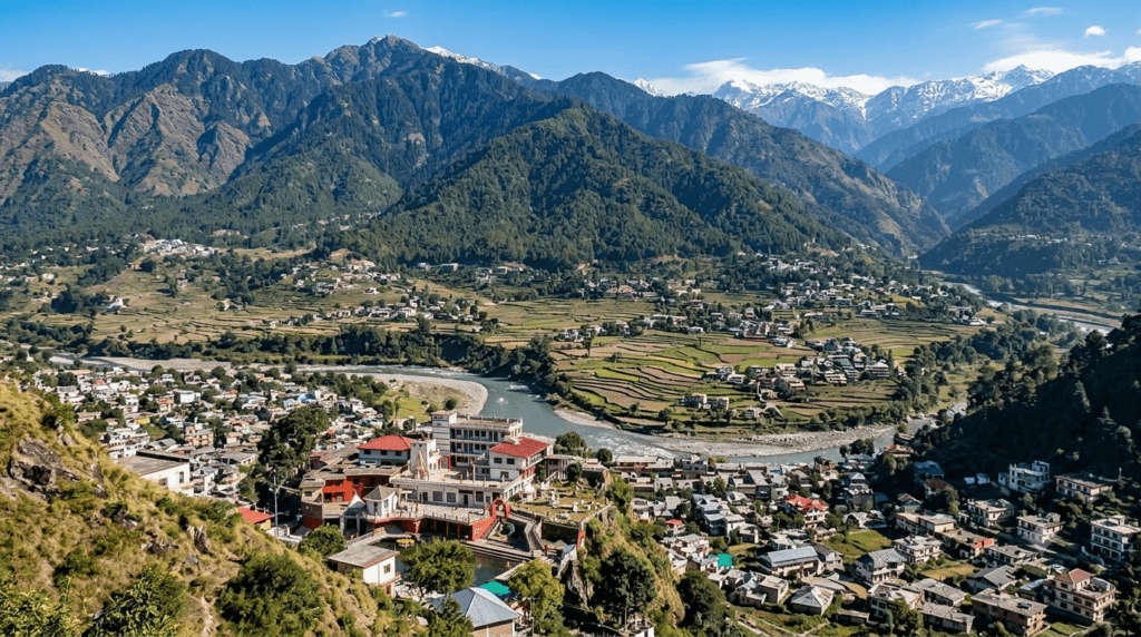 Chamunda Devi Temple, the valley view above town